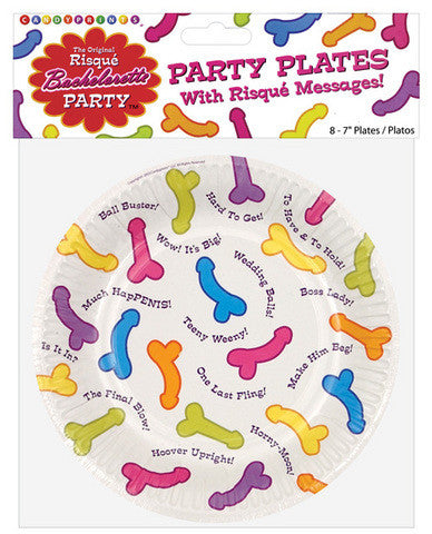 Bachelorette risque plates - 8 per pack