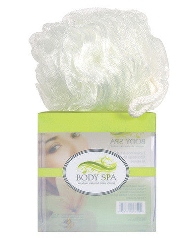 Body spa vibrating sponge - white mesh