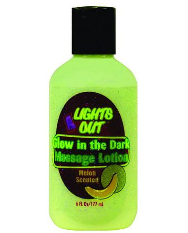 Lights out glow in the dark lotion - melon