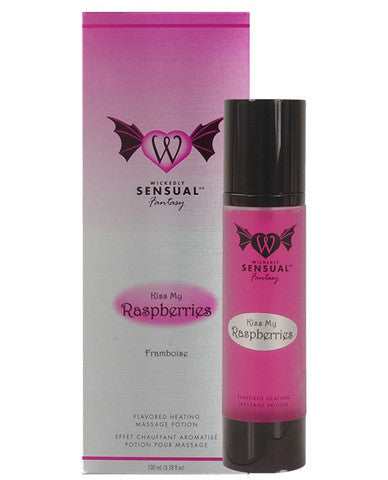 Wickedly sensual heating massage potion - kiss my raspberries