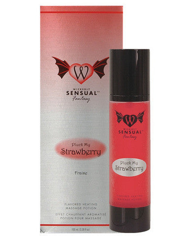 Wickedly sensual heating massage potion - pluck my strawberry