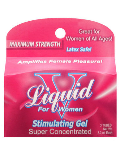 Liquid v&amp;#44; female stimulant box of 3 pillow packs