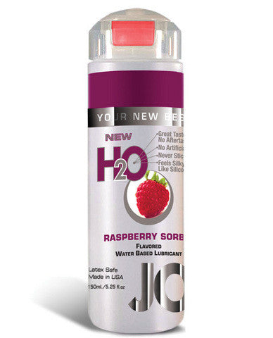 System jo h2o flavored lube - 5.25 oz raspberry sorbet