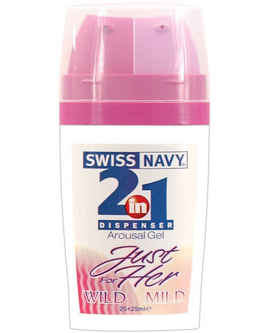 Swiss navy 2-in-1 just for her wild/mild arousal gel - 50 ml bottle