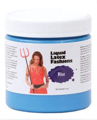 Liquid latex fashions body paint 4 oz - blue
