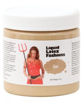 Liquid latex fashions body paint 4 oz - tan