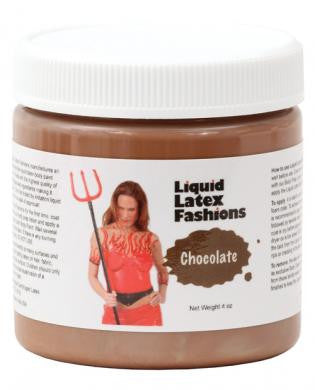 Liquid latex fashions body paint 4 oz - chocolate