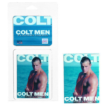 Colt men playing cards