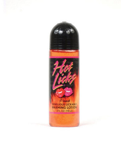Hot licks lotion peach