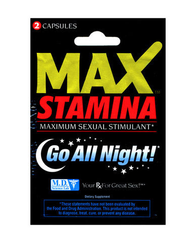 Max - stamina packet - 2 capsules