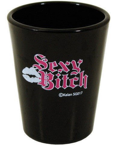 Sexy bitch black shot glass