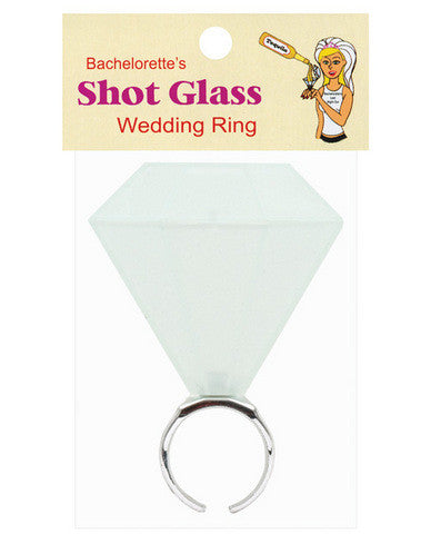 Bachelorette&#039;s wedding ring shot glass
