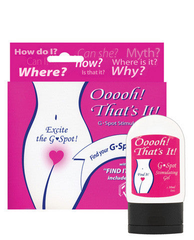 Ooooh&amp;#44; that&#039;s it! g-spot stimulating gel