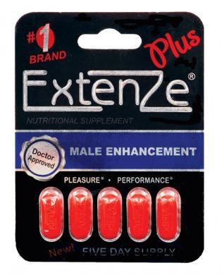 Extenze max strength male enhancement - 5 tablet blister pack