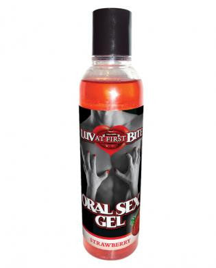 Luv at first bite oral sex gel - strawberry