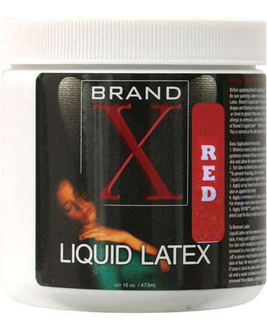 Brand x liquid latex - 16 oz red