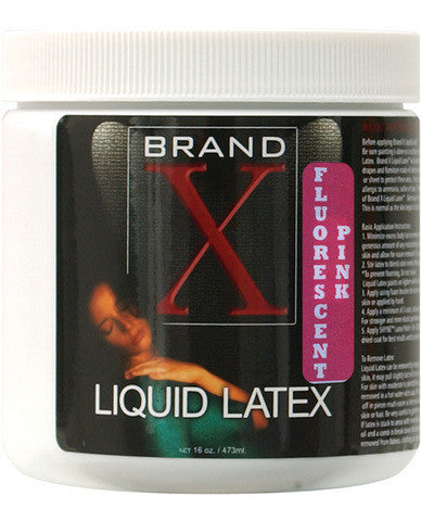 Brand x liquid latex - 16 oz fluorescent pink