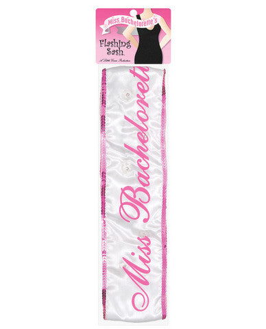 Miss bachelorette flashing sash