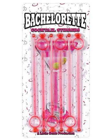 Bachelorette cocktail stirrers - pack of 6