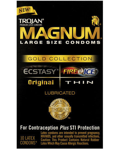 Trojan magnum gold collection combo - box of 10