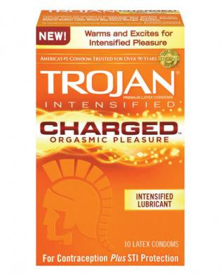 Trojan charged condoms - box of 10