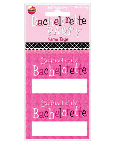 Bachelorette party name tags - 10 pack