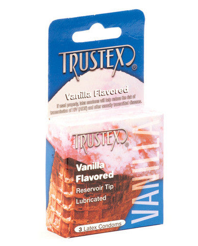 Trustex flavored condoms 3 pack - vanilla