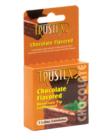 Trustex flavored condoms 3 pack - chocolate