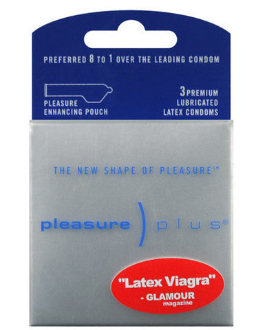 Pleasure plus condoms (3 pack)