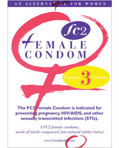 Fc2 female condom - box of 3