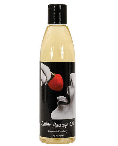 Hemp edible massage oil&amp;#44; strawberry
