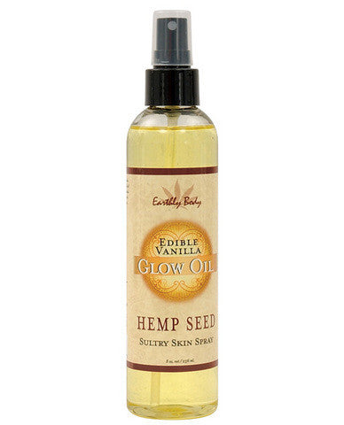 Edible glow massage oil - 8 oz vanilla