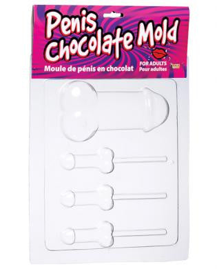 Penis Chocolate Mold - Tray of Penis Mold and 3 Lolly