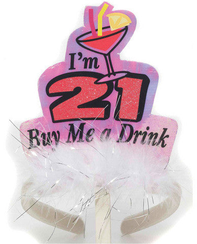 Legally 21 headband - i&#039;m 21 buy me a drink t