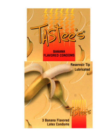 Tastees condoms&amp;#44; banana 3 pack