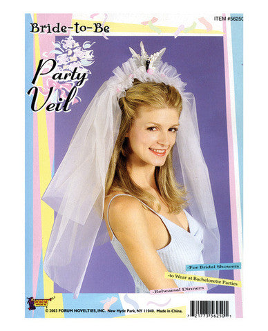 Bride to be party veil