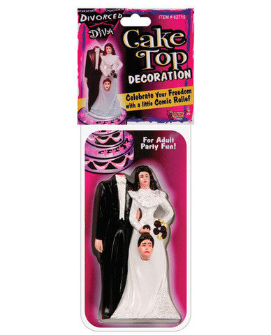 Divorced diva cake topper