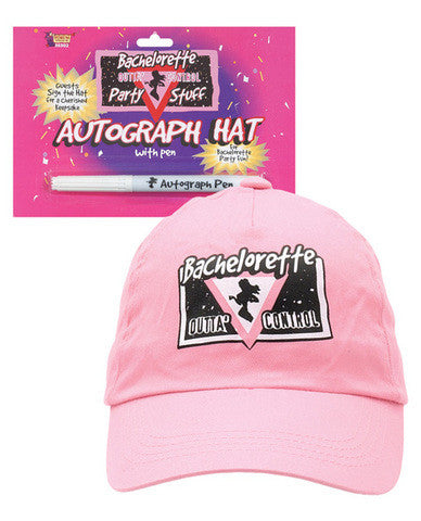 Bachelorette autograph hat/pen
