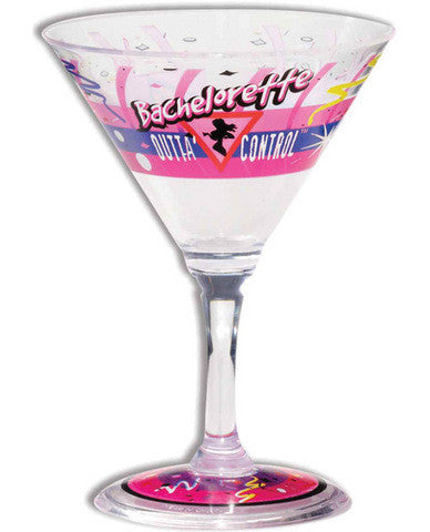Bachelorette martini glass