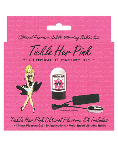 Tickle her pink clitoral kit clitoral gel and vibrating bullt