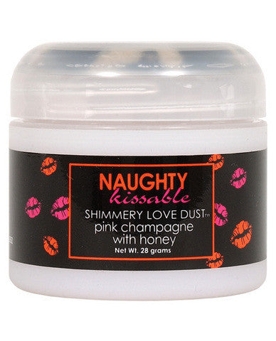 Naughty kissable shimmery love dust - pink champagne w/sifter