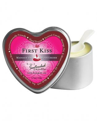 Earthly body 3 in 1 candle - 4.7 oz first kiss