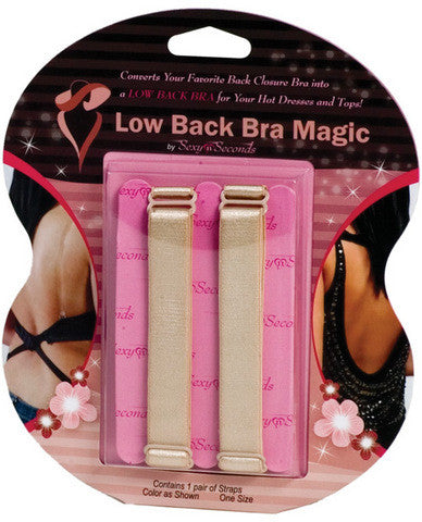 Low back bra magic conversion straps - nude pack of 2 strips