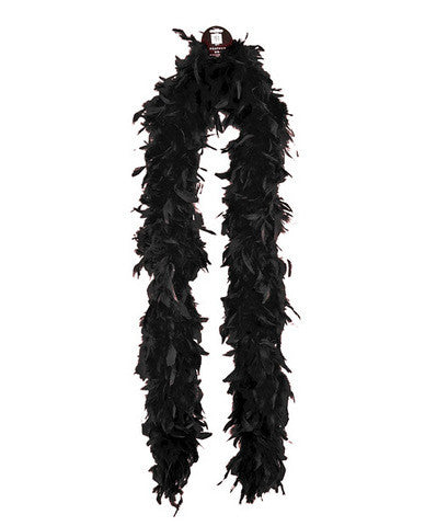 Medium weight feather boa - black