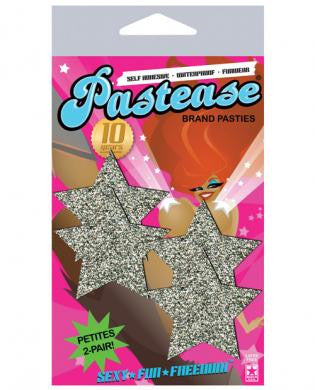 Pastease Petites Silver Glitter Star O/S 2 Pack