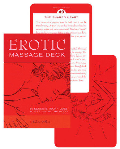 Erotic massage deck&amp;#44; 50 sensual techniques