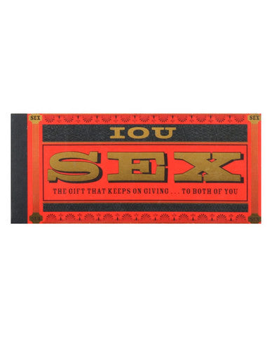 Coupons&amp;#44; i.o.u sex checks