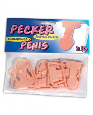 Pecker Paper Clips 10 Pack
