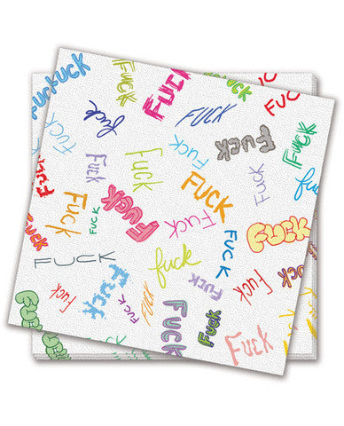 Dirty dishes f-bomb napkins - bag of 8