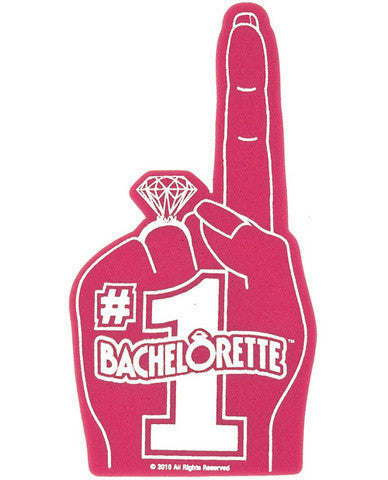 #1 bachelorette foam hand